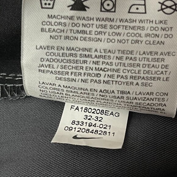 Nike Golf Pants Men's Medium 32 Slim Fit Performance Moisture Wicking Gray - Picture 12 of 12